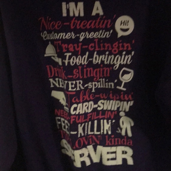 I’m a sever hoodie with funny back vivid purple - Picture 4 of 5